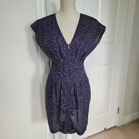 Dark Purple Sleeveless V-Neck Midi Dress small forever21 - Picture 15 of 15